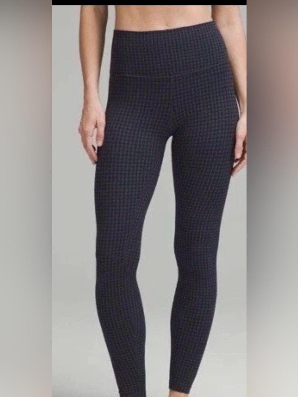 lululemon athletica Kids Black Houndstooth High-Rise Leggings